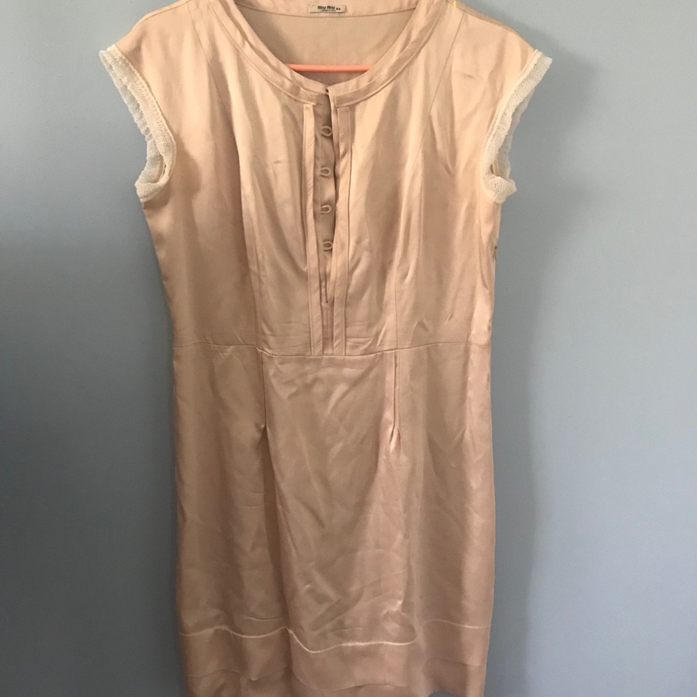 Apricot Miu Miu dress